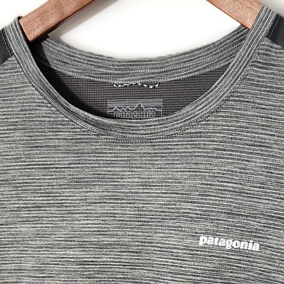 Patagonia Shirt Womens Medium Grey Airchaser Light Capilene Base Layer 23440 - Picture 2 of 6